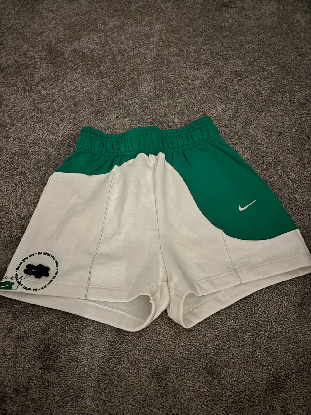 Nike Color Clash "Be As You Are" Clover Fleece Shorts